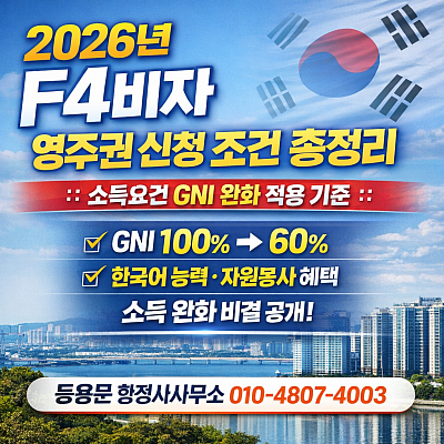 F4비자 영주권신청조건