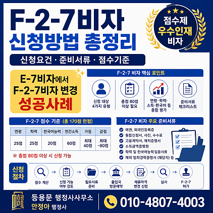 #F27비자 #F2비자 #점수제우수인재 #F27신청 #F27준비서류