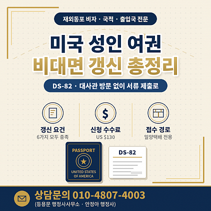 미국여권갱신