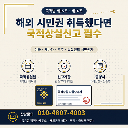 국적상실신고